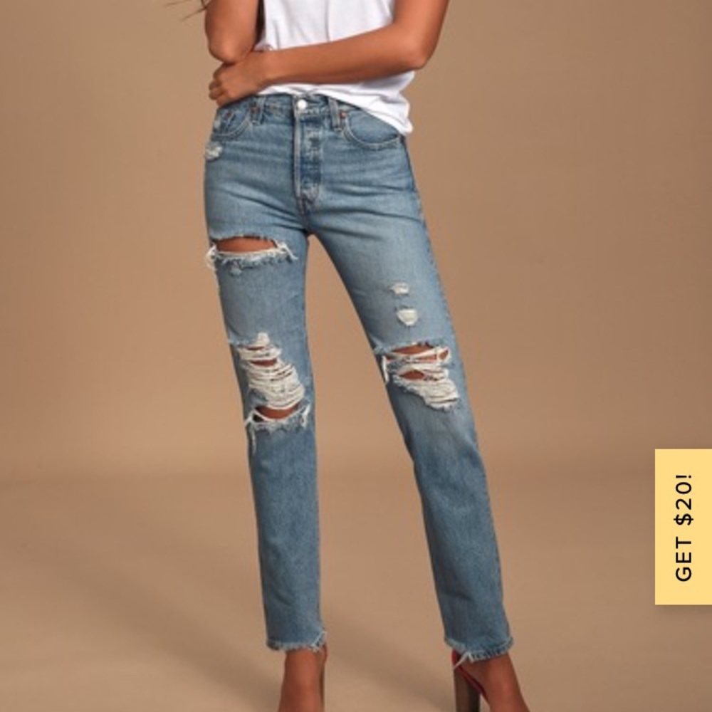 Levi’s 501 Original High Rise, Straight Leg Jeans 26x30